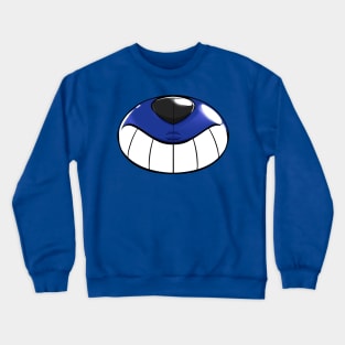 Pool toy muzzle, Blue Crewneck Sweatshirt